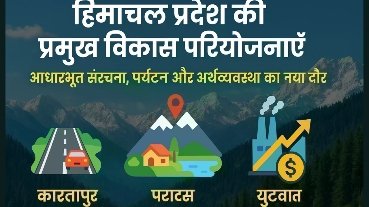 हिमाचल प्रदेश की प्रमुख विकास परियोजनाएँ: आधारभूत संरचना, पर्यटन और अर्थव्यवस्था का नया दौर