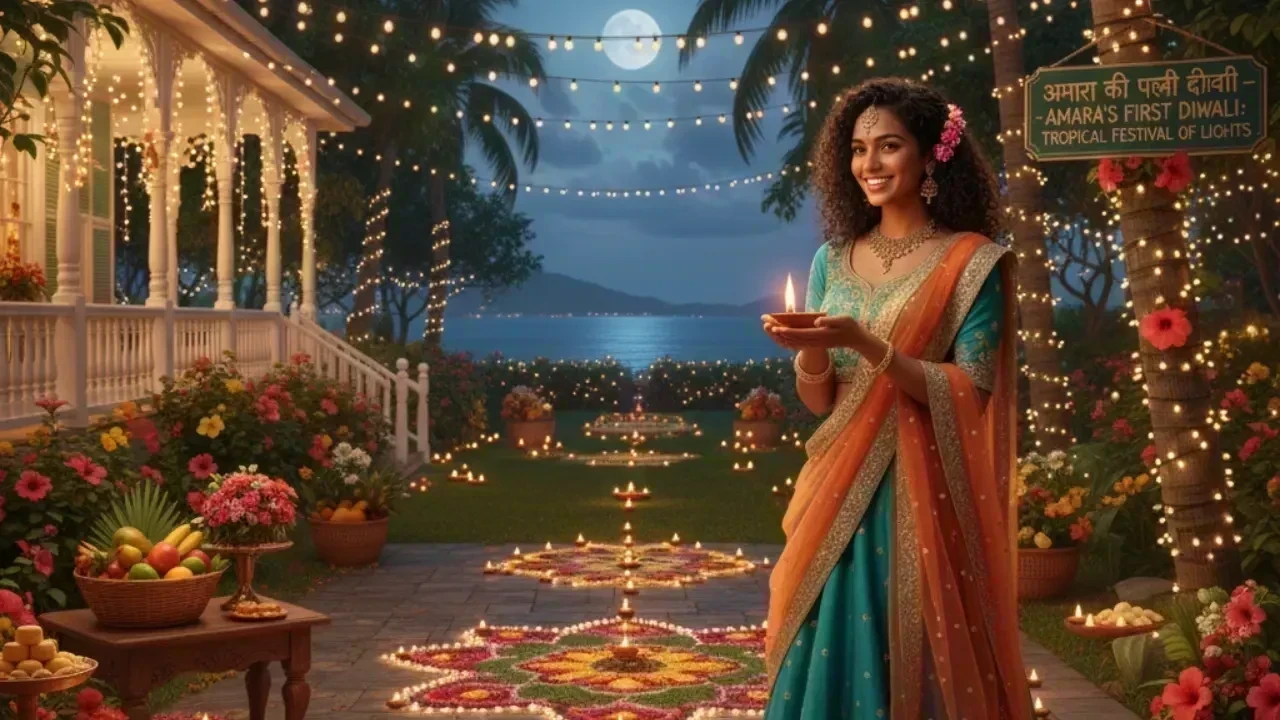 त्रिनिदाद में अमारा की पहली दीवाली: उष्णकटिबंधीय रोशनी का उत्सव