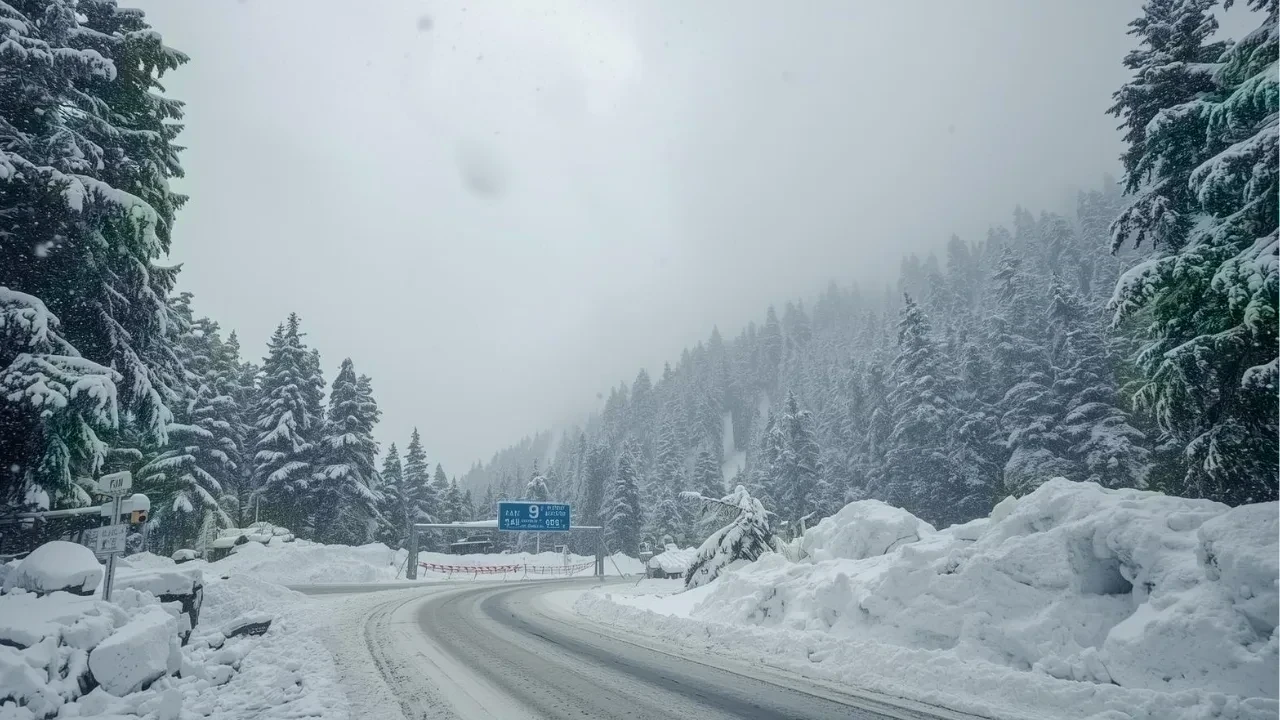 मनाली में अक्टूबर 2025 की पहली भारी बर्फबारी, रोहतांग पास बंद