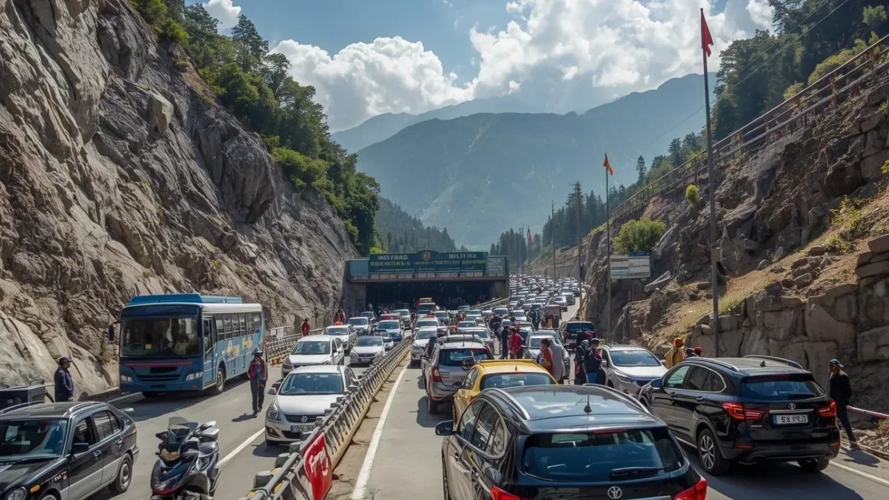 मनाली पर्यटन फिर से जोर पकड़ रहा: अटल टनल से रोज़ाना 4,000 से अधिक वाहन, पुलिस सुनिश्चित कर रही सुचारू यातायात प्रवाह