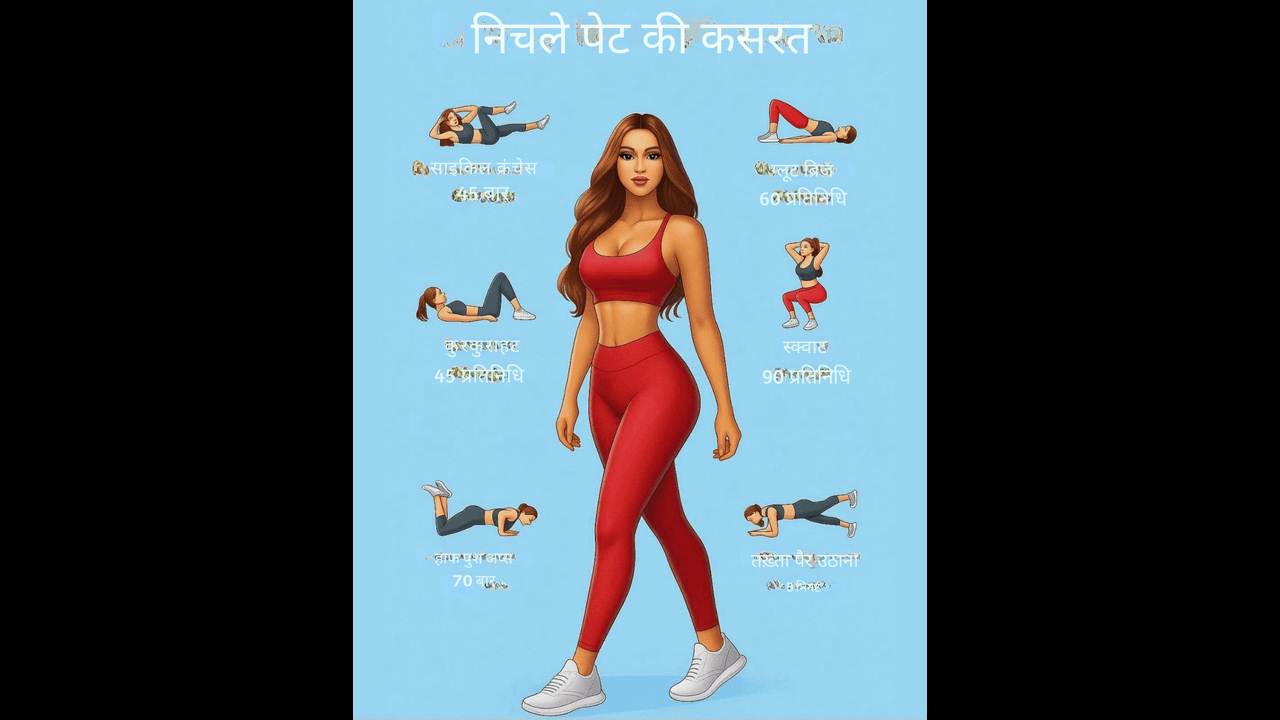 निचले पेट की कसरत: घर पर मजबूत कोर के लिए टिप्स