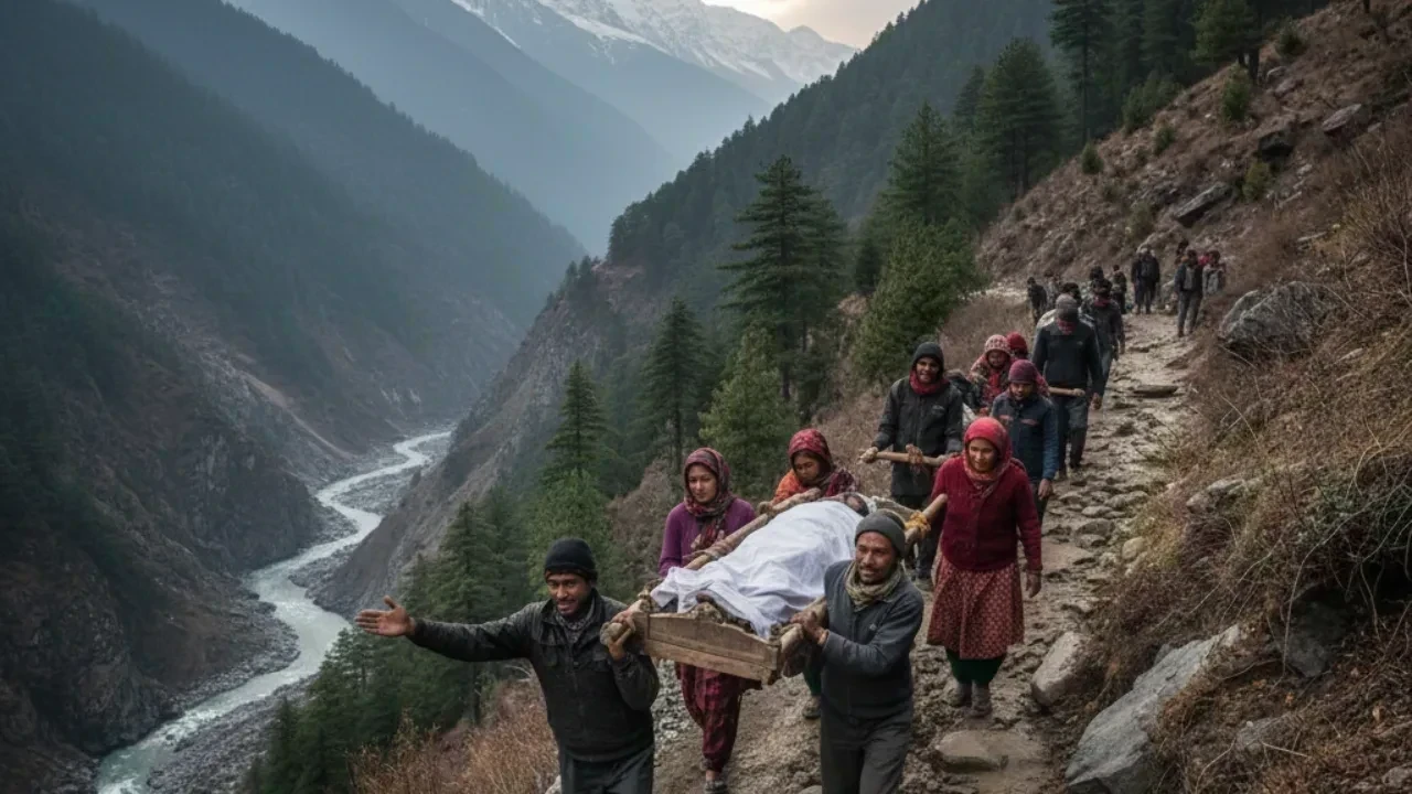 हिमाचल: सड़क के अभाव में पालकी पर निकली मरीज की जान, आधे रास्ते से शव लेकर लौटे लोग