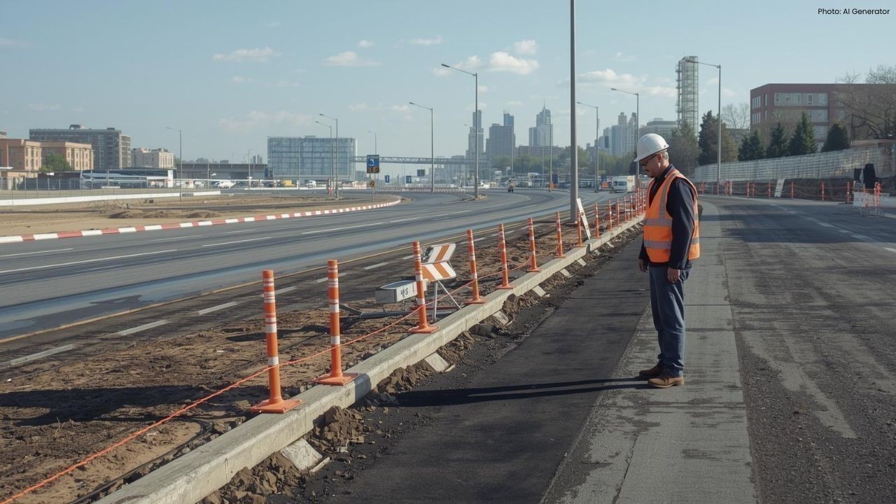 उप मुख्यमंत्री ने ड्राइविंग ट्रेनिंग ट्रैक निर्माण की समीक्षा की