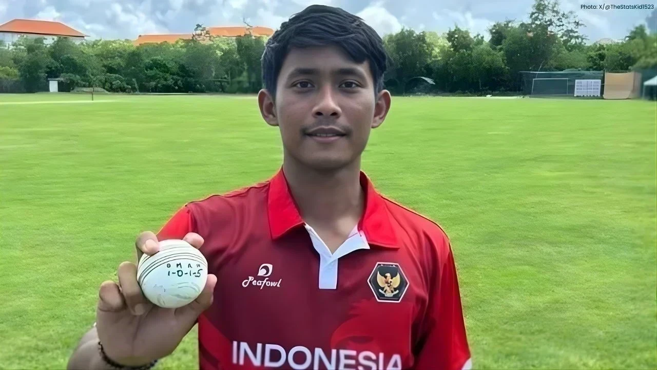 इंडोनेशिया के गेंदबाज ने टी20 में एक ओवर में लिए 5 विकेट