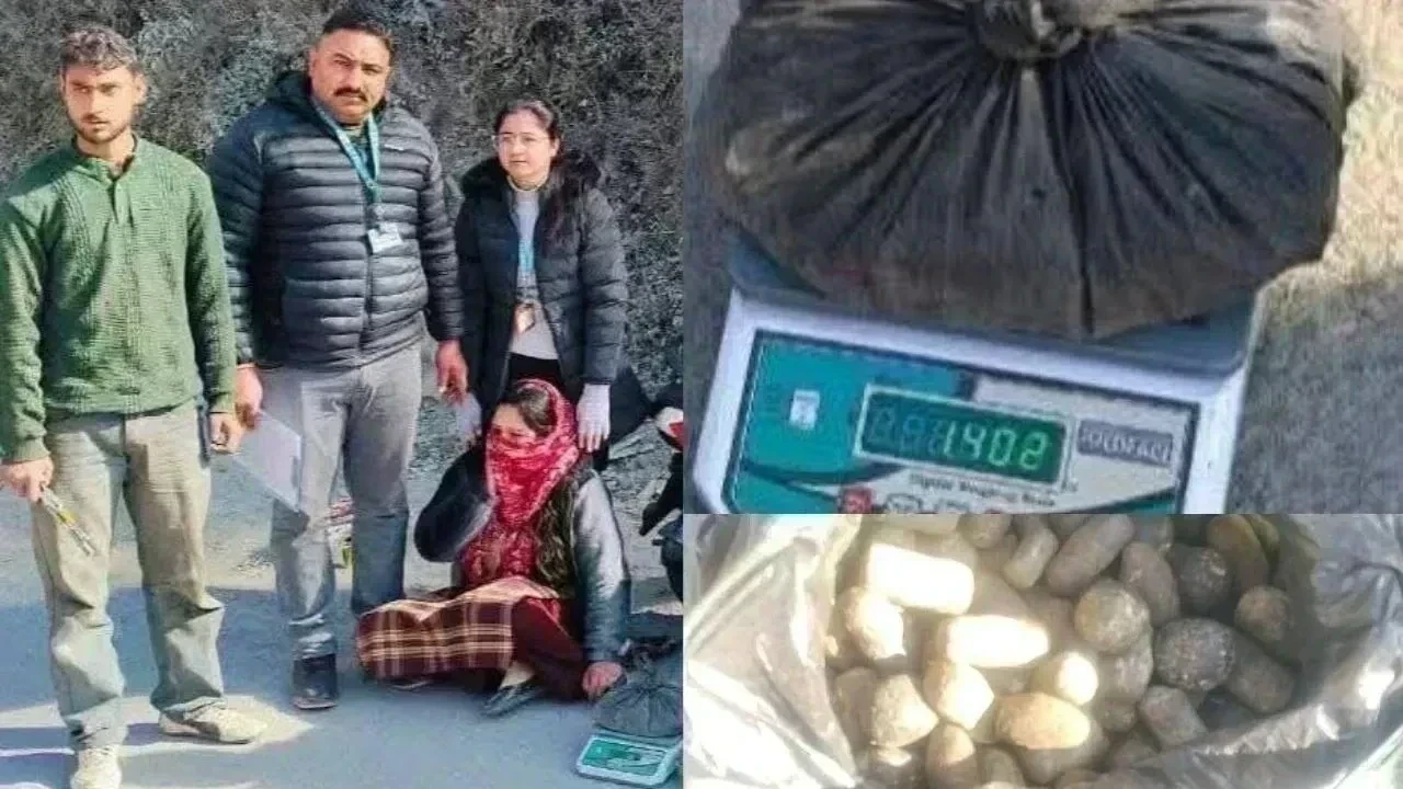चंबा में नाके पर महिला गिरफ्तार, 1.4 किलो चरस बरामद