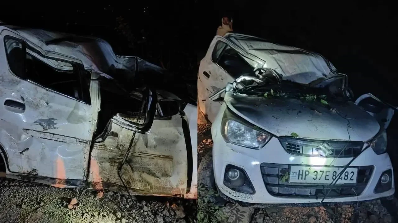 रामशहर हादसा: बिठन में कार खाई में गिरी, युवक की दर्दनाक मौत