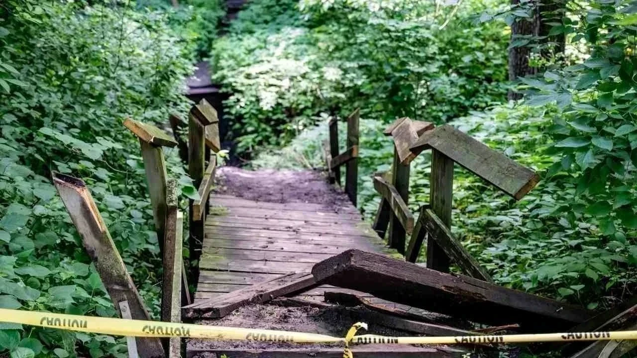 सैंज घाटी में टूटा लकड़ी की पुल, युवाओं ने पर्यटकों की जान बचाई