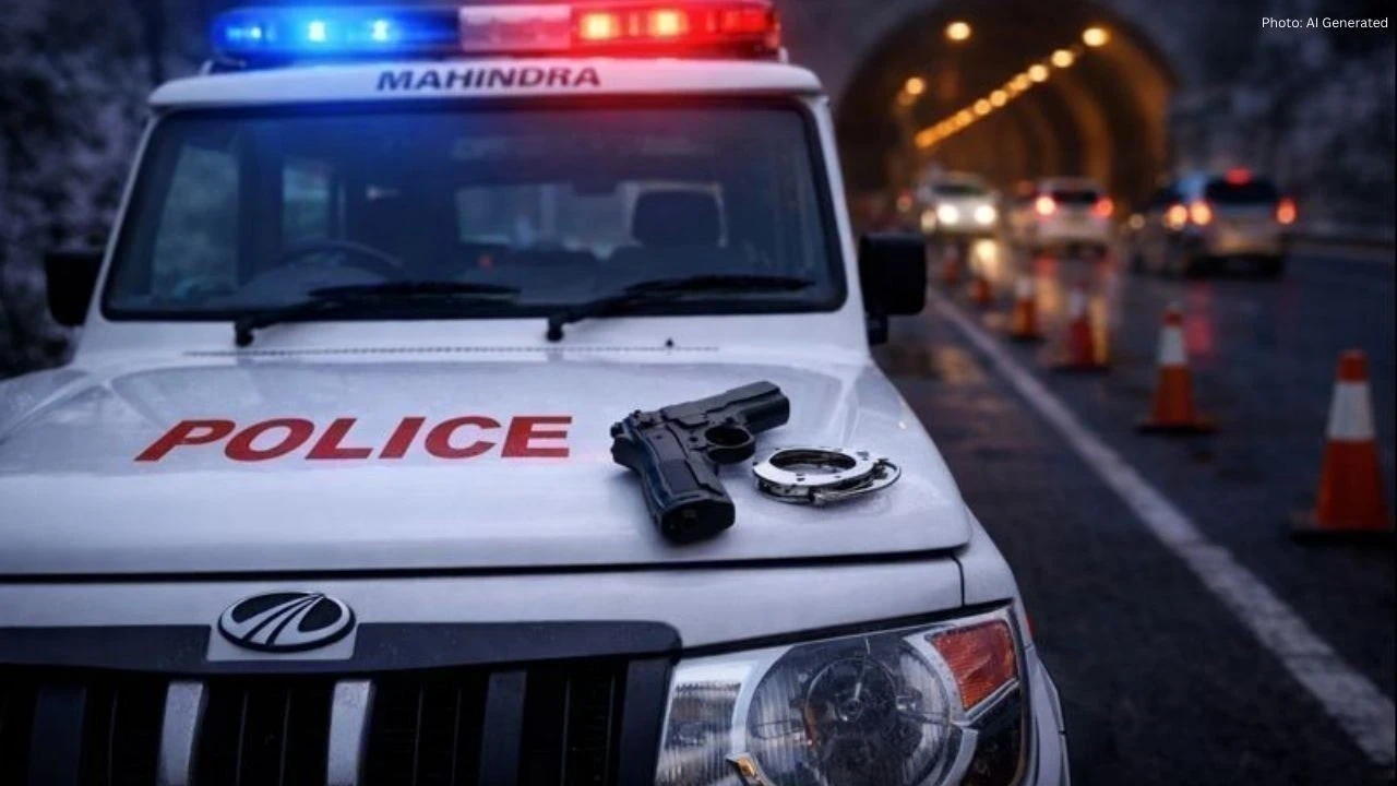 हाईवे पर पुलिसकर्मियों में भिड़ंत, हेड कॉन्स्टेबल ने साथी जवान पर तानी पिस्तौल