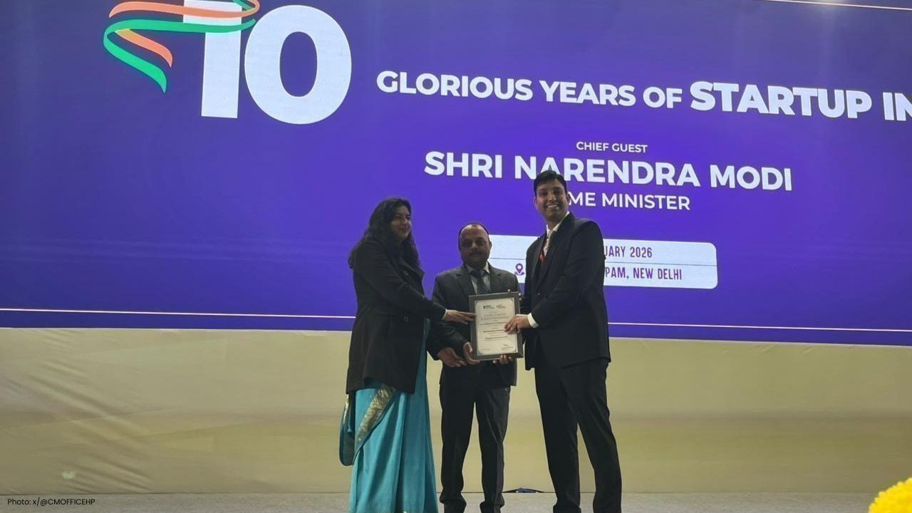 हिमाचल प्रदेश को राज्य स्टार्टअप रैंकिंग 5.0 में बेहतरीन प्रदर्शन के लिए शीर्ष सम्मान