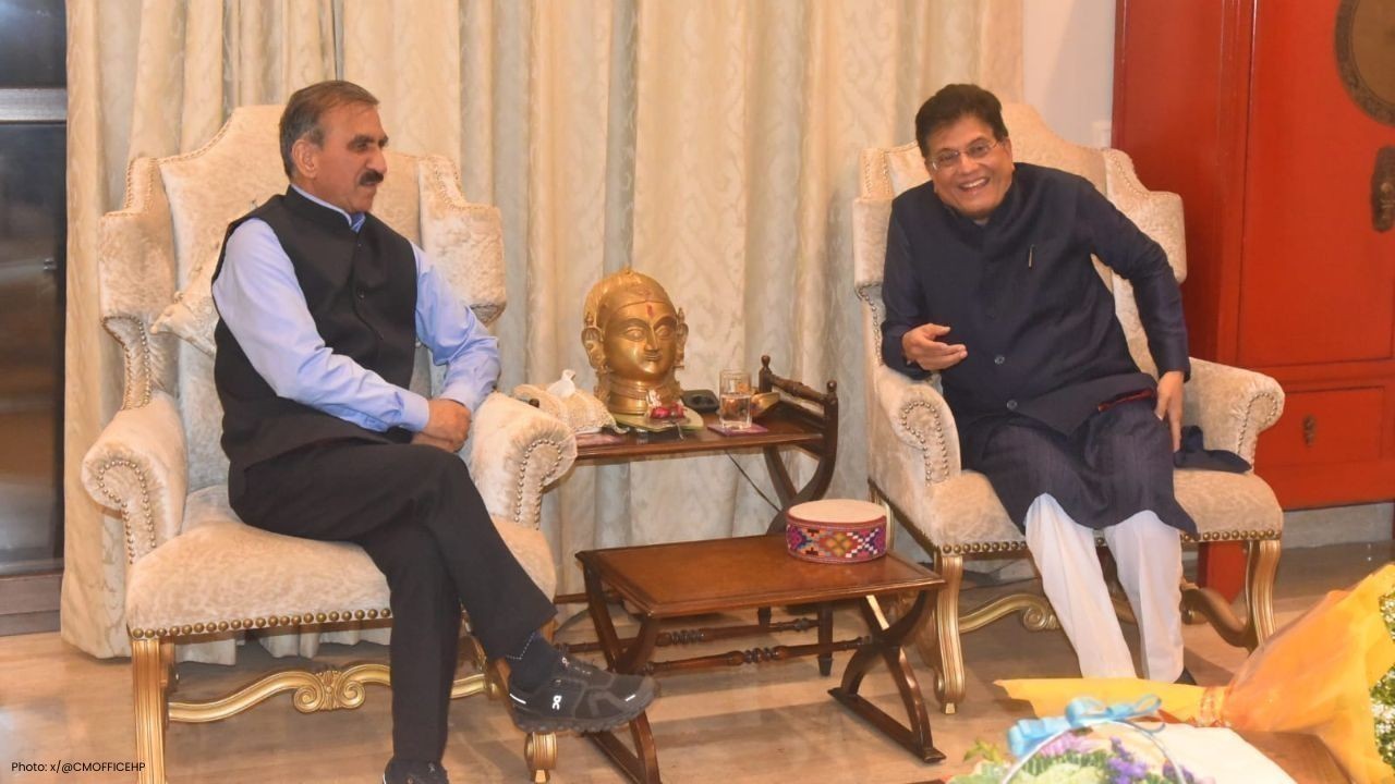 नई दिल्ली में मुख्यमंत्री ने पियूष गोयल से हिमाचल में व्यापार और निवेश बढ़ाने पर चर्चा की