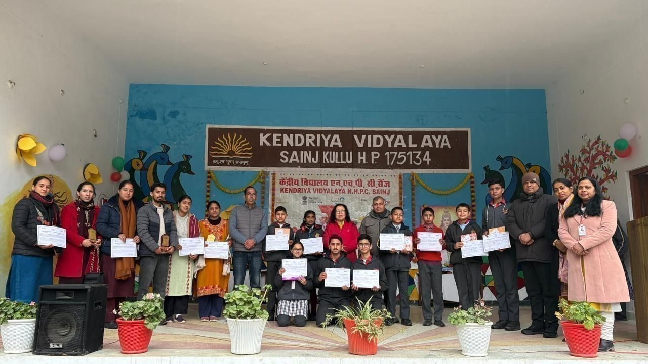 केंद्रीय विद्यालय एनएचपीसी सैंज में परीक्षा पर चर्चा 2026 के तहत जिला स्तरीय क्विज प्रतियोगिता आयोजित