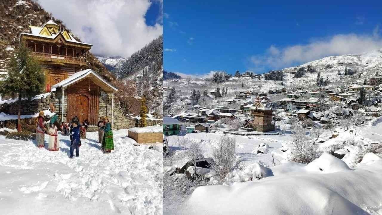 फलाचन वैली में भारी बर्फबारी, ग्राम पंचायत मशियार के गांवों में बर्फ की सफेद चादर