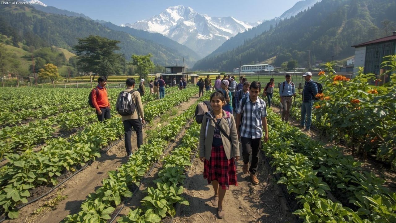 धायली स्कूल के छात्रों ने किया बागवानी अनुसंधान केंद्र का शैक्षणिक भ्रमण