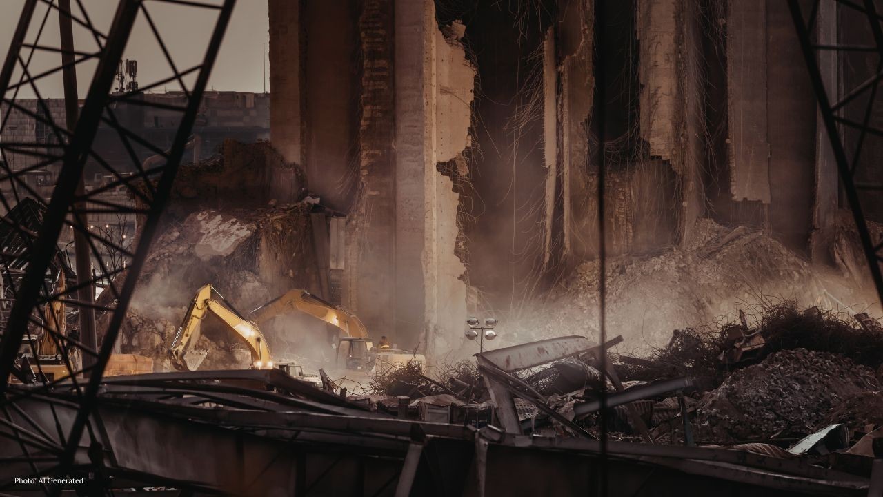 चलौंठी शिमला में सड़क धंसने से मशीनरी और घरों में नुकसान