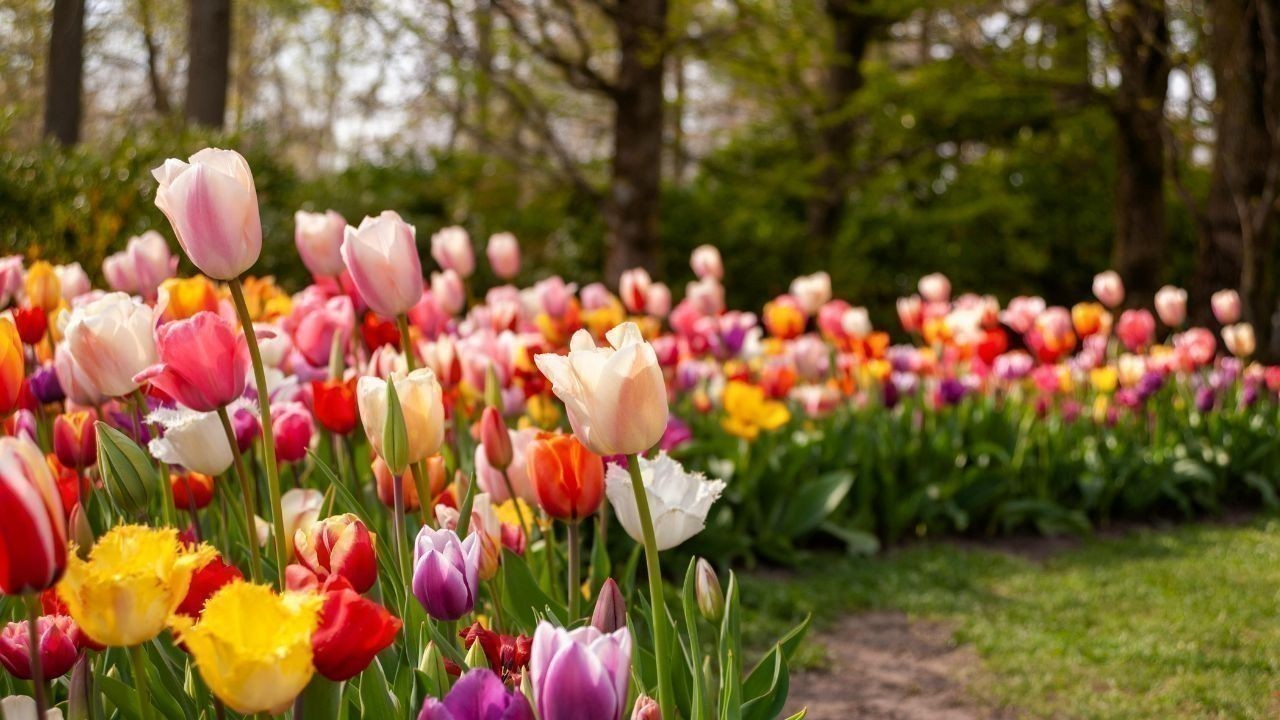 पालमपुर में खिला रंगों का संसार, 50 हजार ट्यूलिप से सजा गार्डन पर्यटकों के लिए खुला