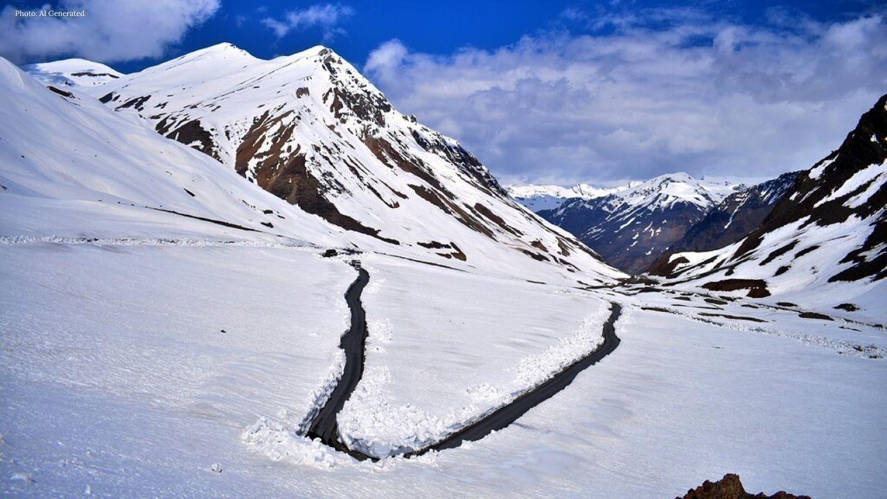 हिमाचल की ऊंची चोटियों पर बर्फबारी मौसम में बदलाव