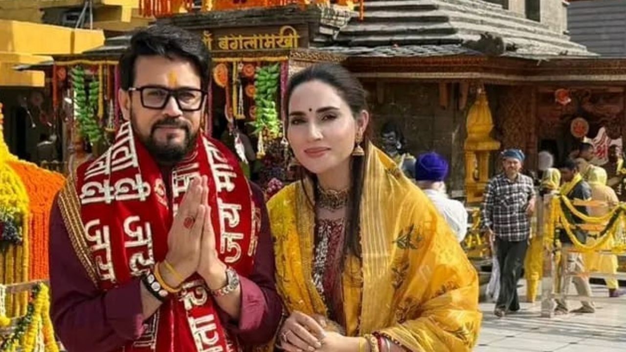 चैत्र नवरात्र और हिंदू नव वर्ष पर अनुराग ठाकुर ने माता ज्वाला और बंगलामुखी से लिया आशीर्वाद