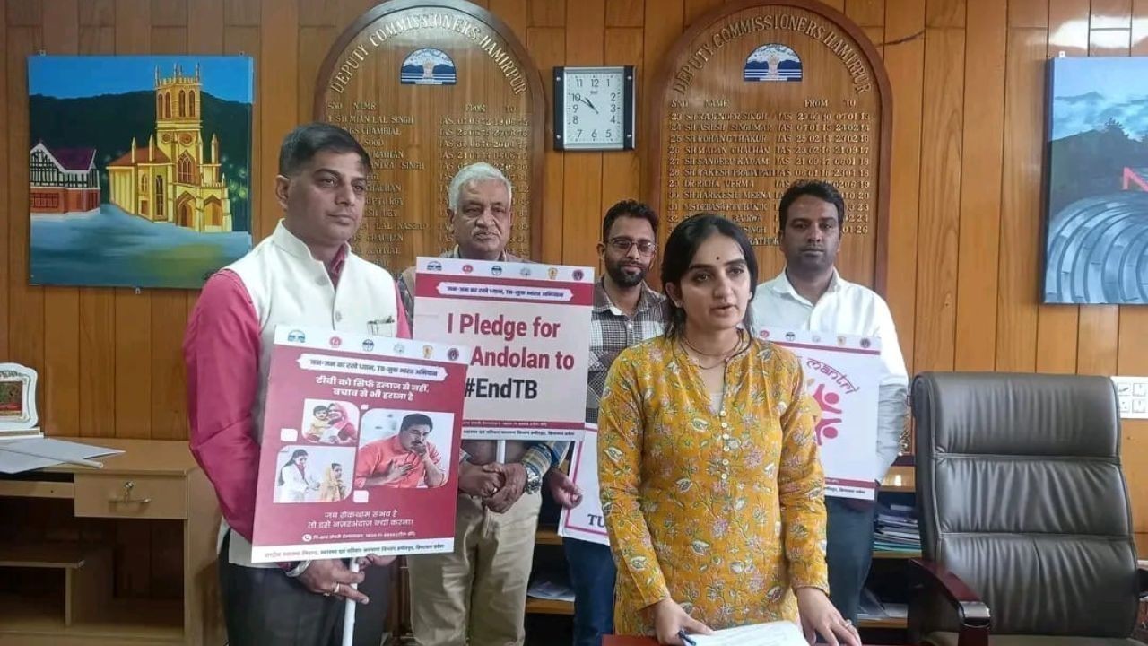 हमीरपुर में टीबी के खिलाफ बड़ा अभियान शुरू, 1.70 लाख लोगों की होगी जांच