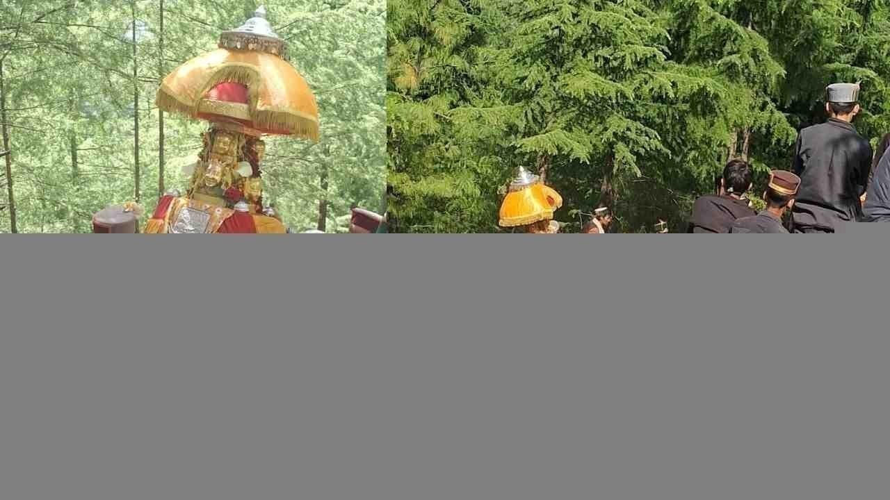 बनोगी कोठी में देव रथ खींचने का दृश्य बना आकर्षण, लोगों ने बढ़-चढ़कर लिया हिस्सा