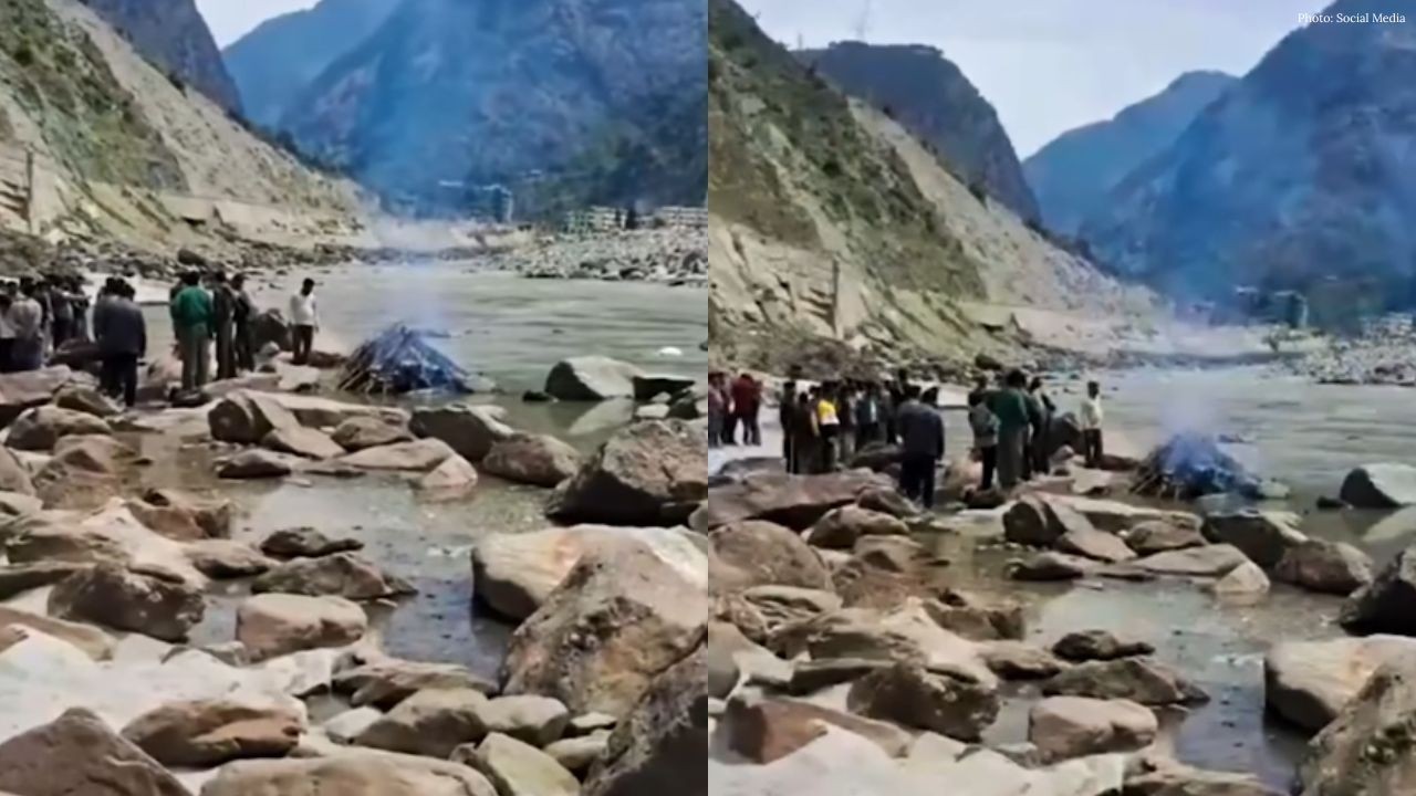 मंडी में दाह संस्कार के बीच लारजी डैम से पानी छोड़ने पर मचा हंगामा