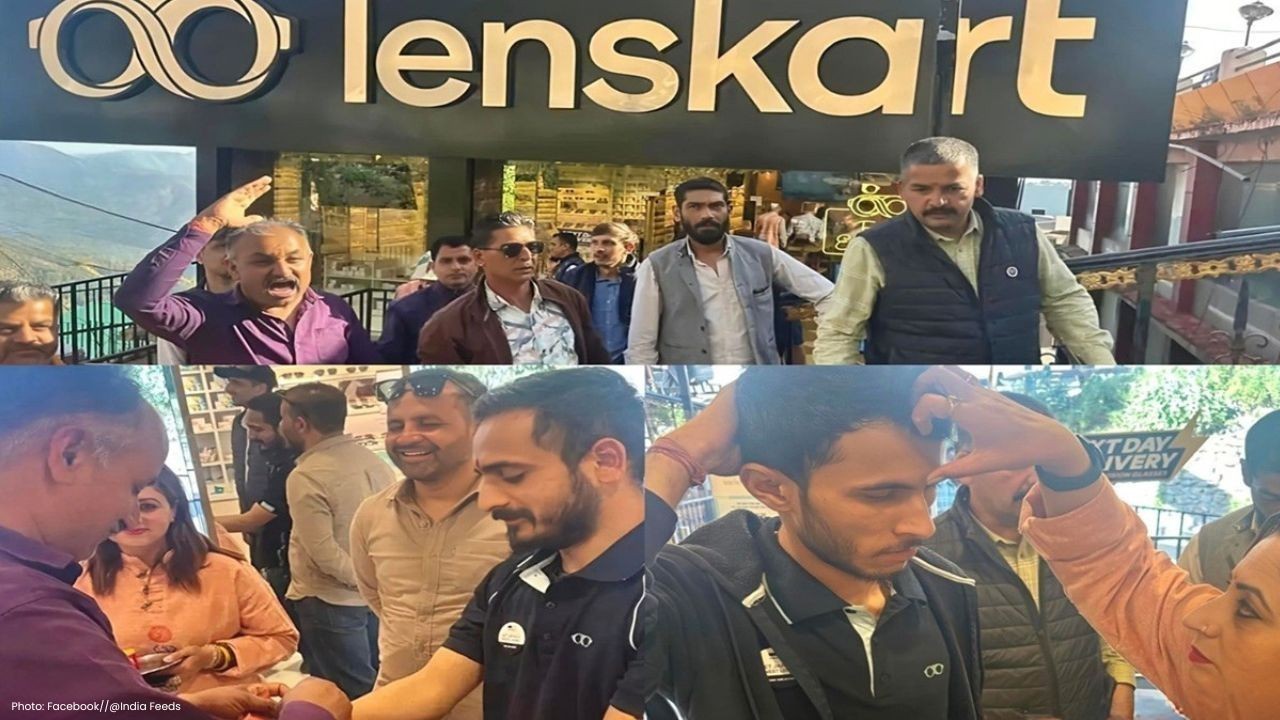 शिमला में लेंसकार्ट शोरूम पर विवाद, विरोध प्रदर्शन के बाद पुलिस ने केस दर्ज किया