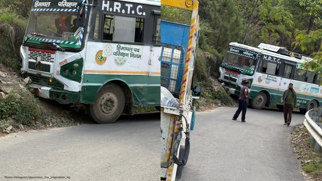 चंबा में HRTC बस का ब्रेक फेल, चालक की सूझबूझ से बड़ा हादसा टला