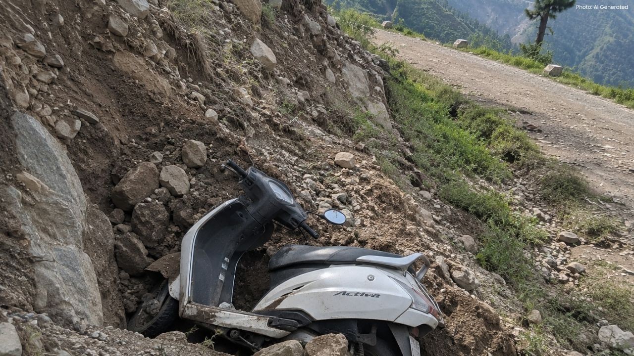 ऊना के अम्ब में 50 फुट गहरी खाई से मिली चोरी की स्कूटी, पंजाब से जुड़ा मामला