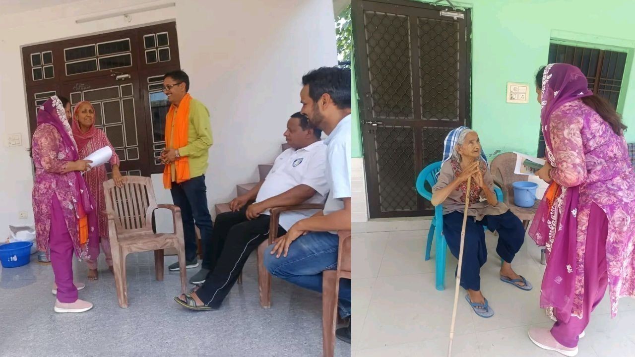 हमीरपुर के पनोह वार्ड में अनिता कुमारी का चुनाव प्रचार तेज, लोगों से कर रहीं संपर्क