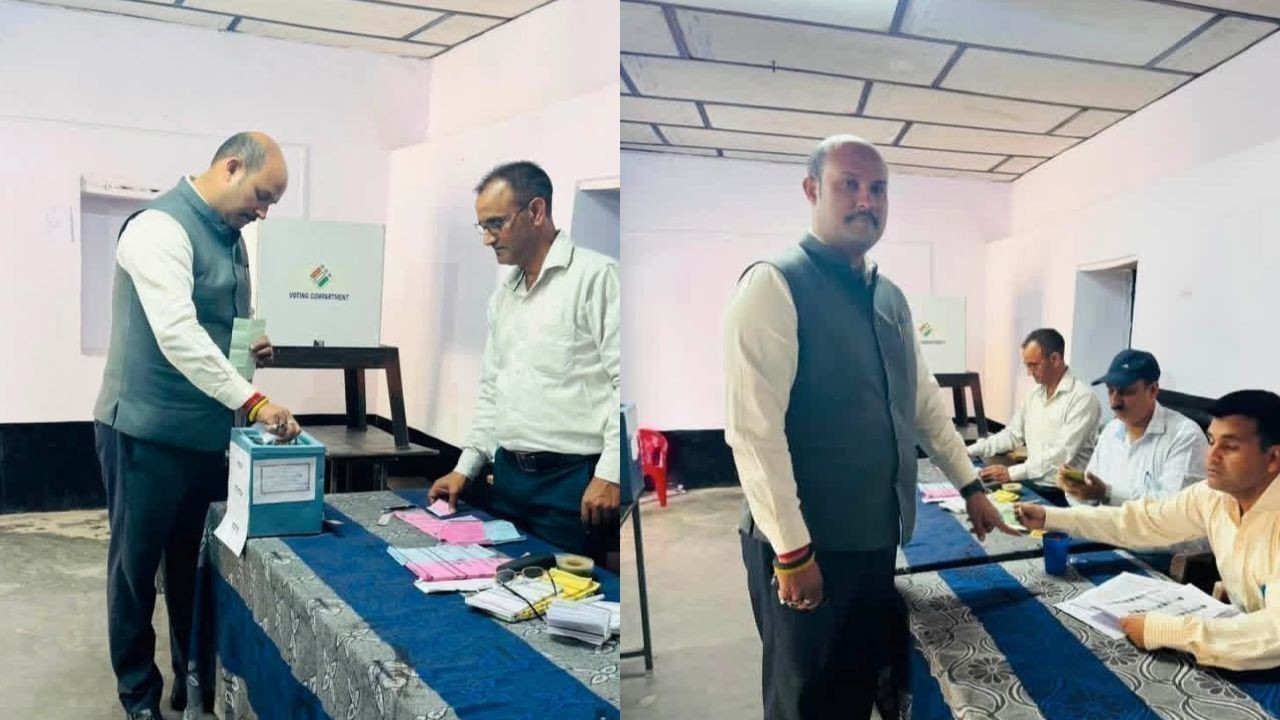 लोकतंत्र के महापर्व में मंत्री यादवेंदर गोमा ने परिवार संग मतदान कर दिया बड़ा संदेश