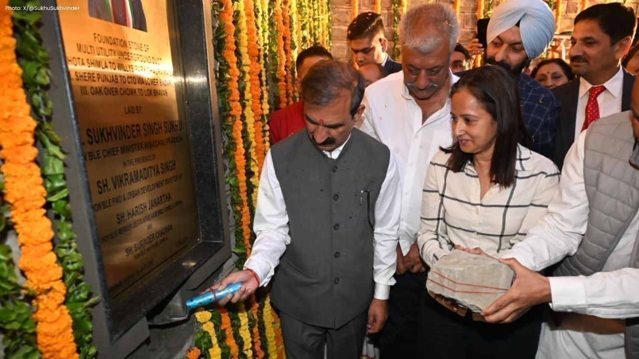 मुख्यमंत्री ने शिमला में 246 करोड़ की भूमिगत यूटिलिटी डक्ट परियोजना का शुभारंभ किया