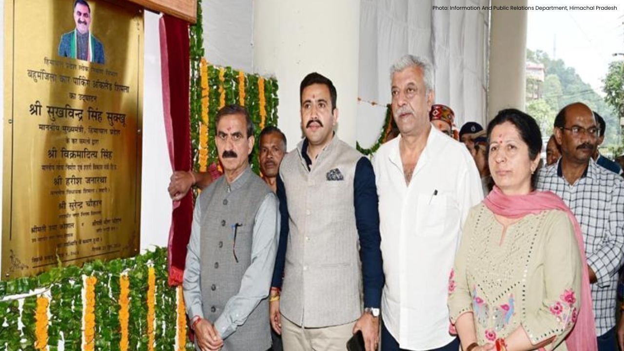 शिमला में नई बहुमंजिला पार्किंग का उद्घाटन, ट्रैफिक जाम से मिलेगी बड़ी राहत
