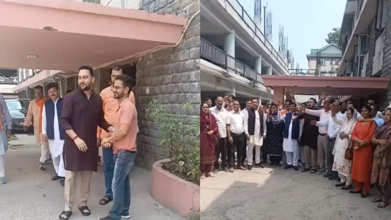 हमीरपुर जिला परिषद विवाद: सरकार के खिलाफ सड़क पर उतरे BJP विधायक