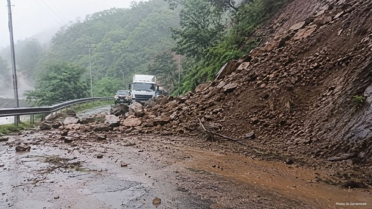 भूस्खलन से बंद हुआ शिमला-मटौर हाईवे, प्रशासन ने जारी किया नया ट्रैफिक प्लान