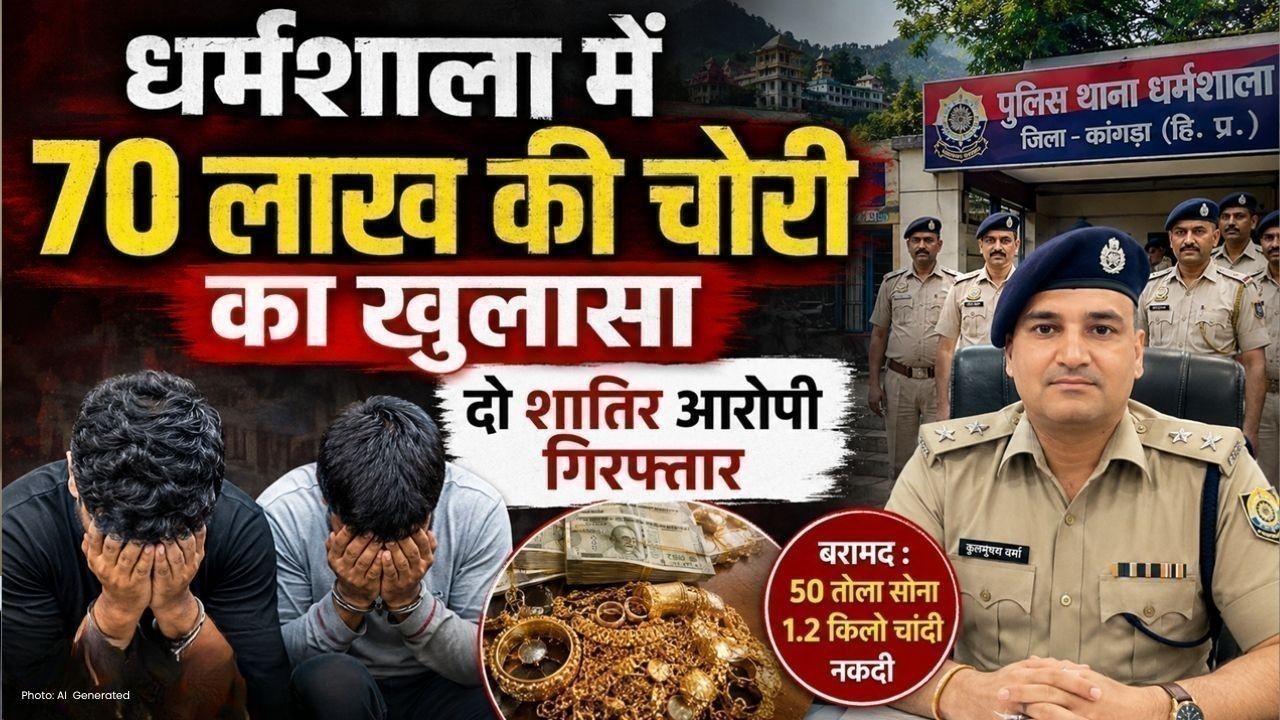 धर्मशाला में 70 लाख की चोरी का खुलासा, दो शातिर आरोपी गिरफ्तार
