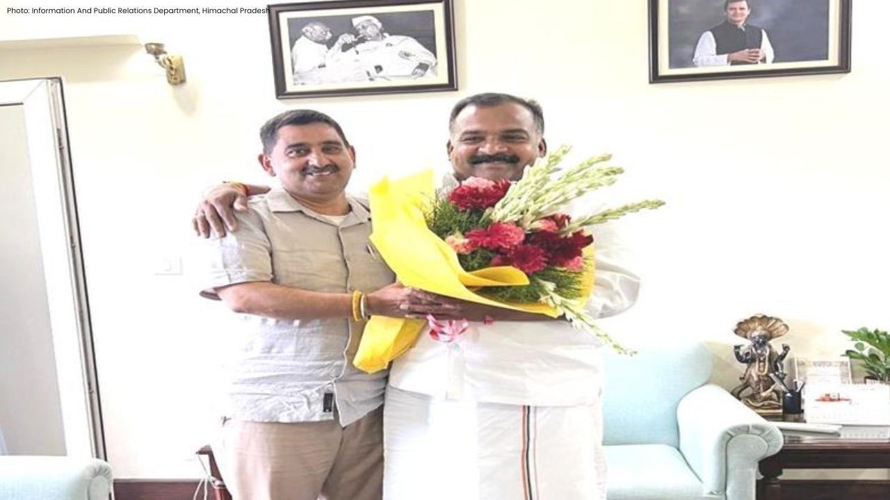 दिल्ली में केवल सिंह पठानिया और मणिक्कम टैगोर की मुलाकात, हिमाचल के विकास पर हुई अहम चर्चा