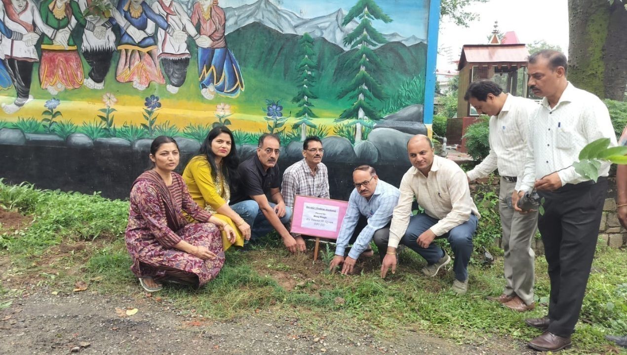 धर्मशाला डायट में पौधारोपण अभियान, प्रशिक्षुओं ने दिया पर्यावरण संरक्षण का संदेश