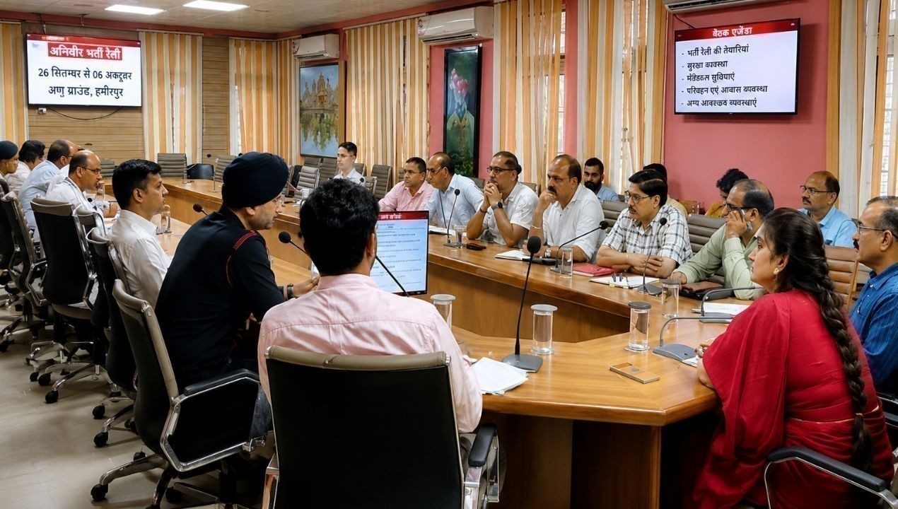 हमीरपुर में 26 सितंबर से अग्निवीर भर्ती रैली, तैयारियां तेज