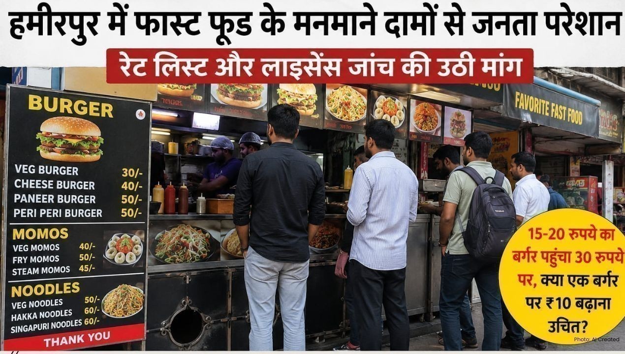 हमीरपुर में फास्ट फूड के बढ़ते दामों पर उठे सवाल, जांच की मांग