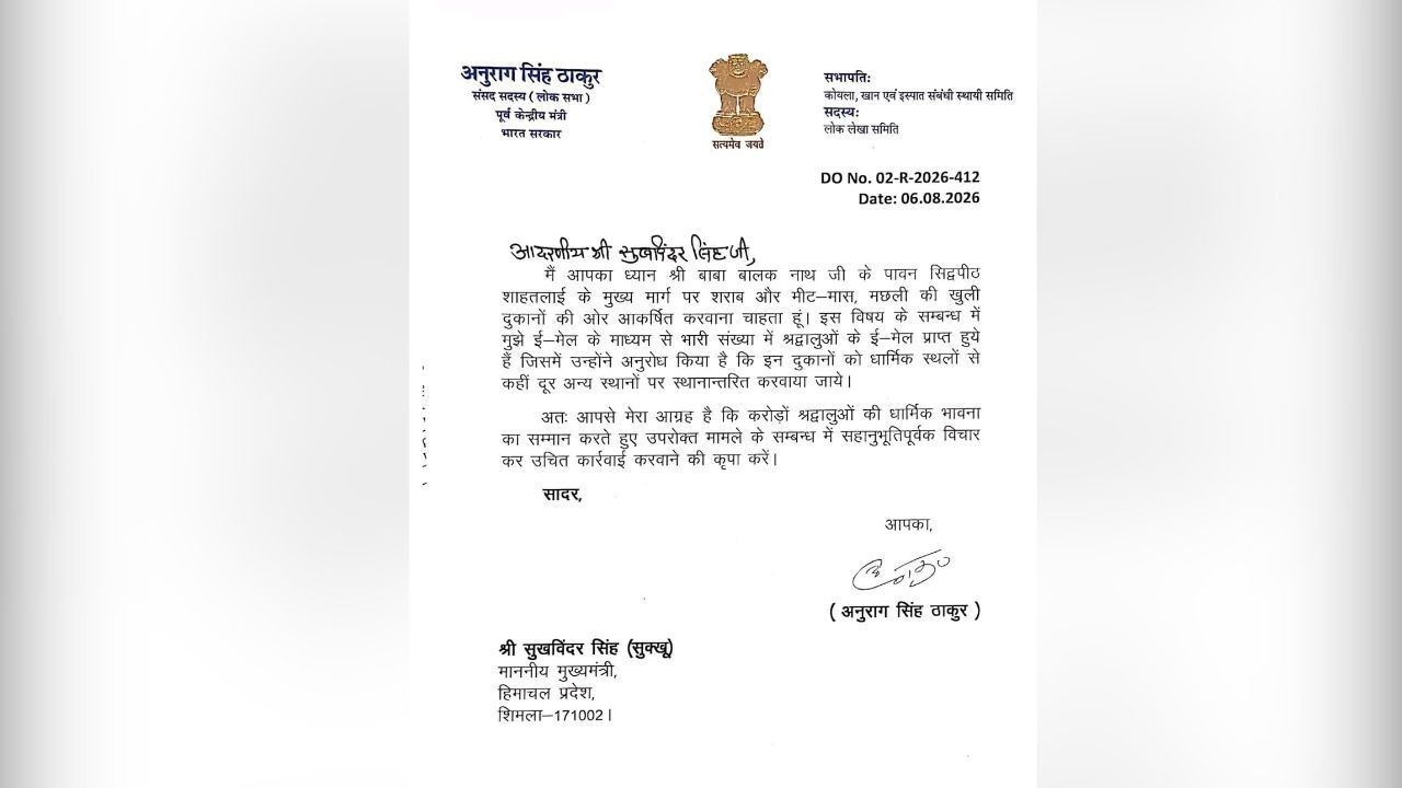 बाबा बालकनाथ मंदिर मार्ग से मीट-मांस और शराब की दुकानें हटाने की मांग