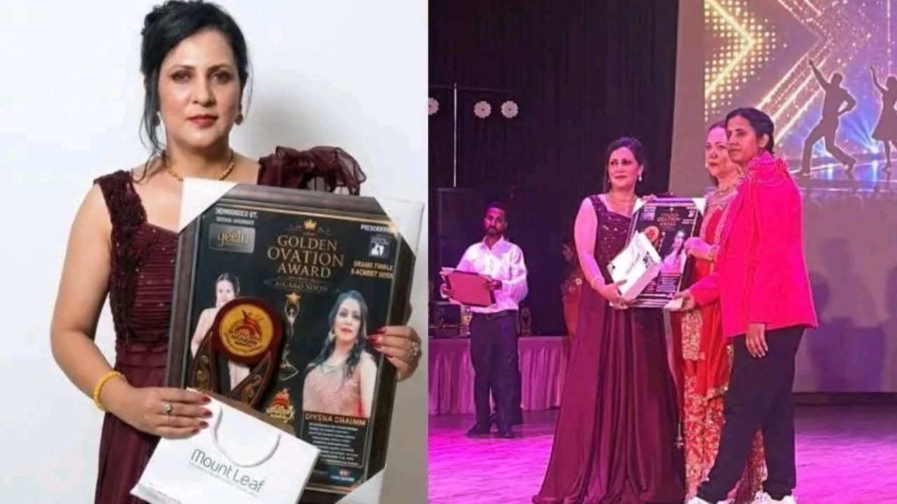 मंडी की बेटी दीक्षा शर्मा को मिला प्रतिष्ठित गोल्डन ओवेशन अवार्ड