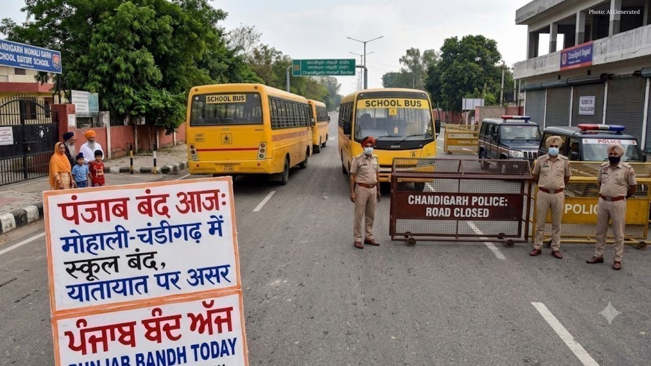 पंजाब बंद आज: मोहाली-चंडीगढ़ में स्कूल बंद, यातायात पर असर