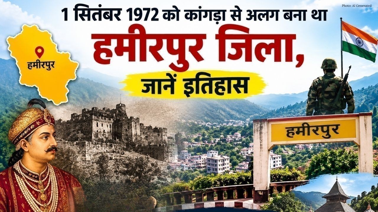 1 सितंबर 1972 को कांगड़ा से अलग बना था हमीरपुर जिला, जानें इतिहास