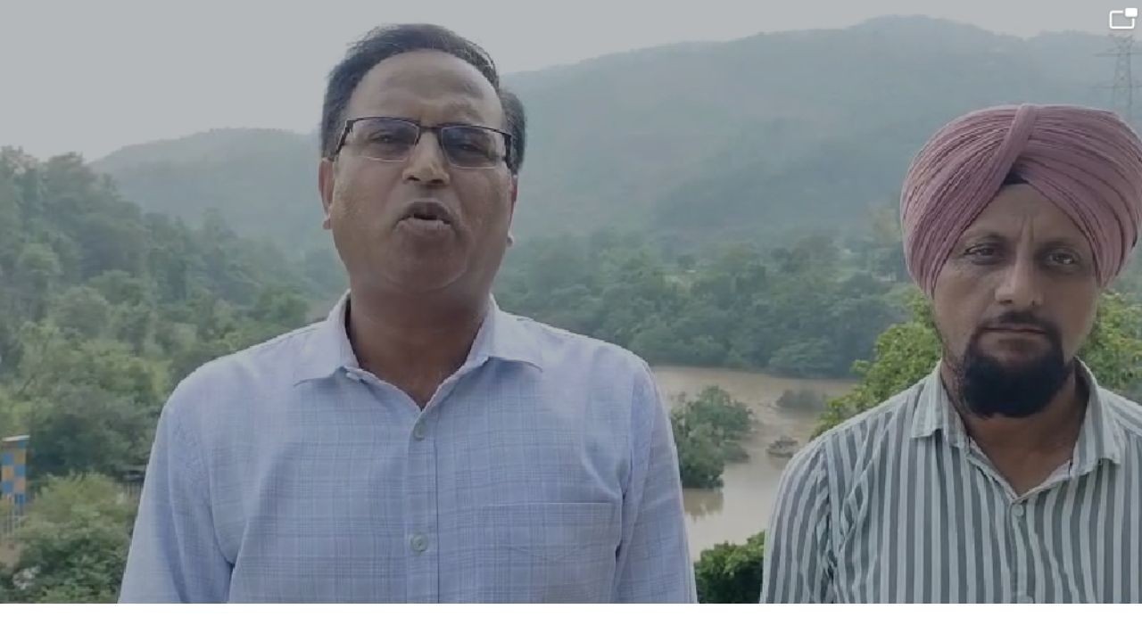 नालागढ़-शिमला मार्ग पर भूस्खलन, कृत्रिम झील बनी; एसडीएम ने लिया जायजा