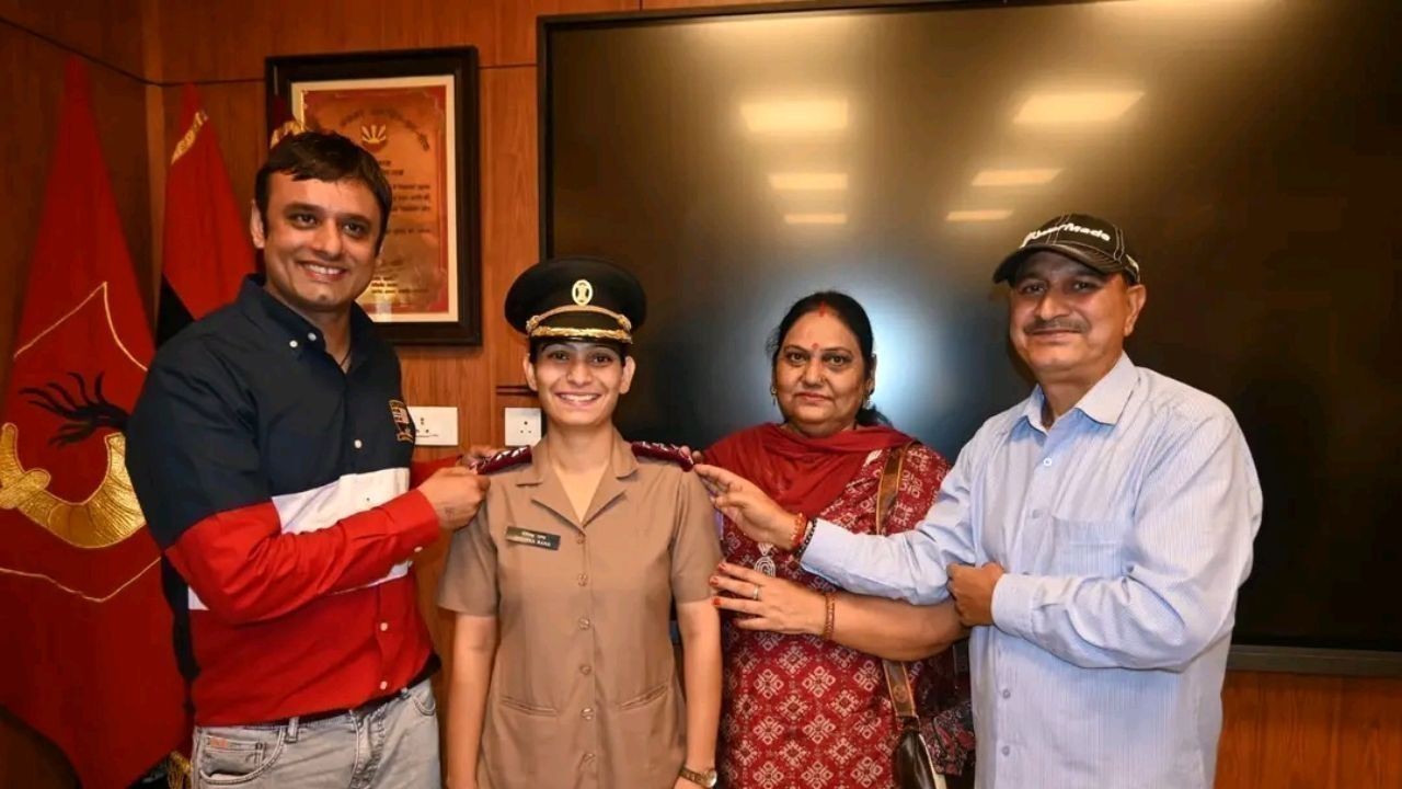 सुजानपुर की दीपिका राणा MNS में कैप्टन पद पर पदोन्नत, हमीरपुर का नाम किया रोशन