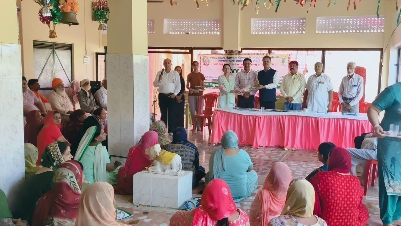 ऊना में कृषि विश्वविद्यालय का किसान जागरूकता कार्यक्रम, प्राकृतिक खेती और टुटा एब्सोल्यूटा प्रबंधन की दी जानकारी